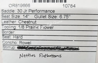 Martin Jr. Performance 14’’ Saddle #10784 14’’ / 6.75’’ All Around Saddle