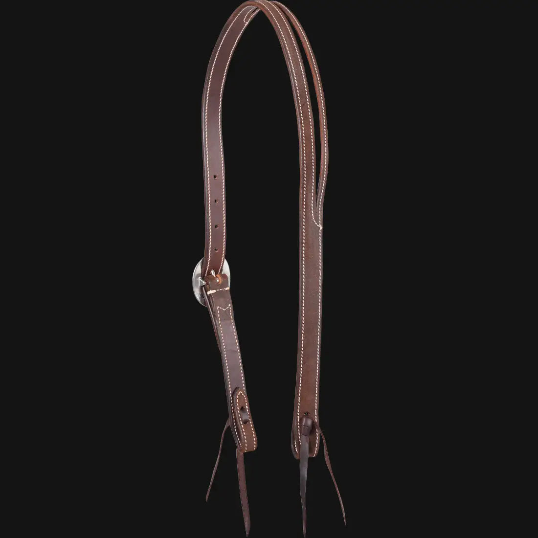Martin Ranahan Split Ear Headstall Slit Ear Headstall / Chocolate Headstall