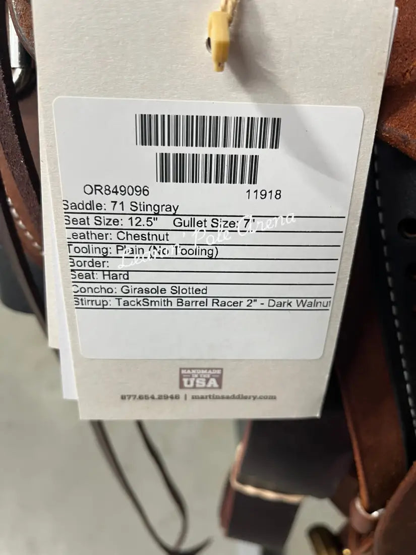 Martin Stingray 12.5’’ Barrel Saddle #11918 12.5’’ / 7’’ Barrel Saddle