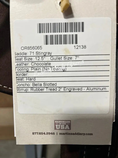 Martin Stingray 12.5’’ Barrel Saddle #12138 12.5’’ / 7’’ Barrel Saddle