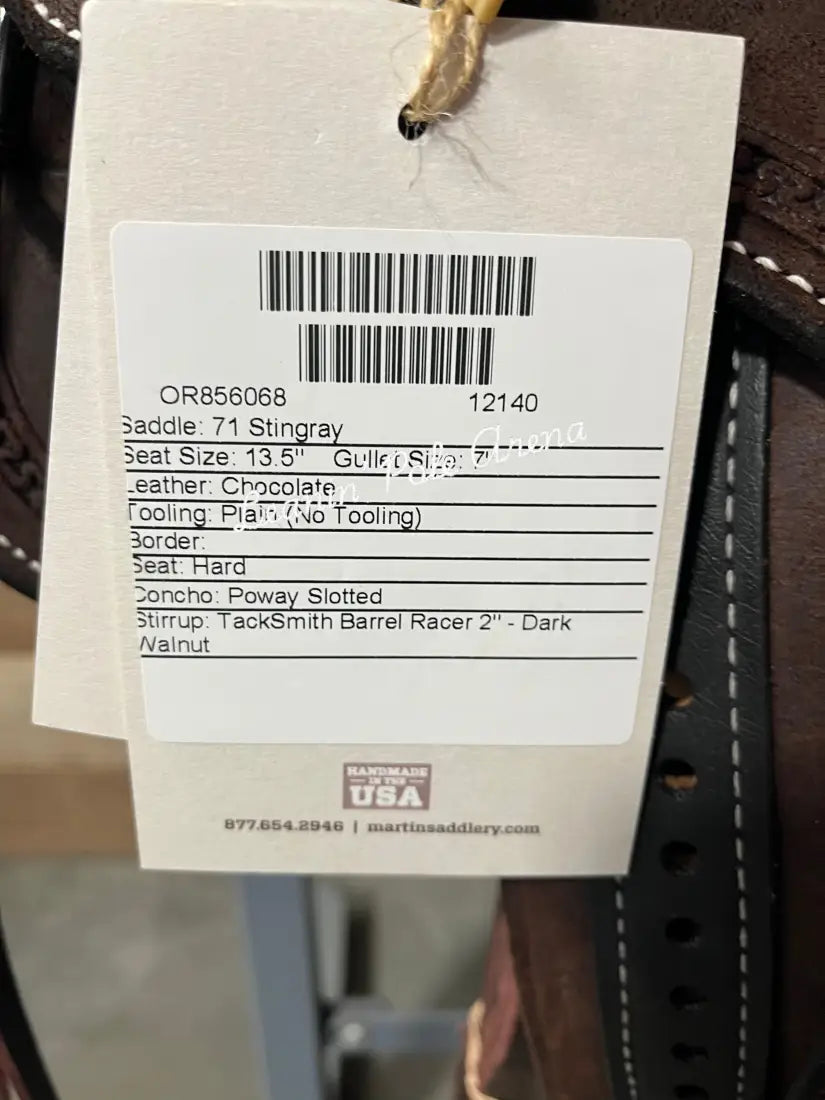 Martin Stingray 13.5’’ Barrel Saddle #12140 13.5’’ / 7’’ Barrel Saddle