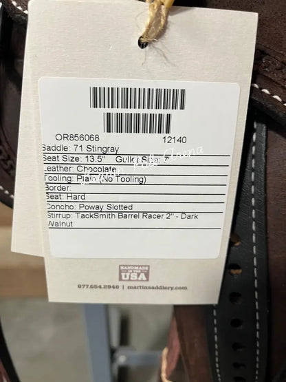 Martin Stingray 13.5’’ Barrel Saddle #12140 13.5’’ / 7’’ Barrel Saddle