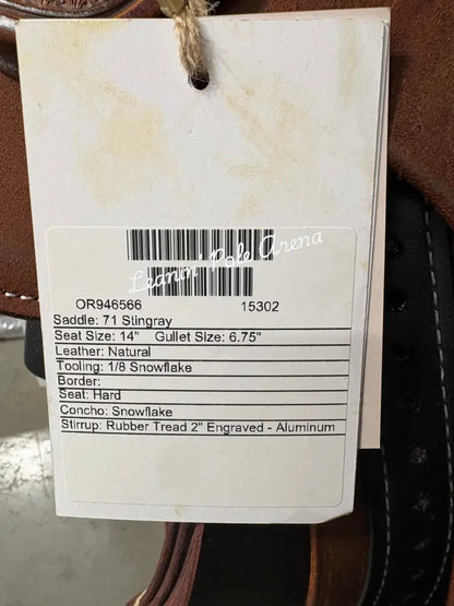 Martin Stingray 14’’ Barrel Saddle #15302 - 14’’ / 6.75’’ - Barrel Saddle