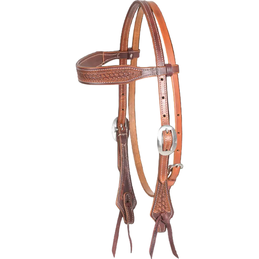 Martin Weathered Antiqued Mini Basket Tack Set Browband Headstall Tack Set