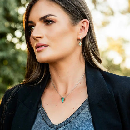 Montana Silversmiths Pointed Path Turquoise Jewelry Set Jewelry