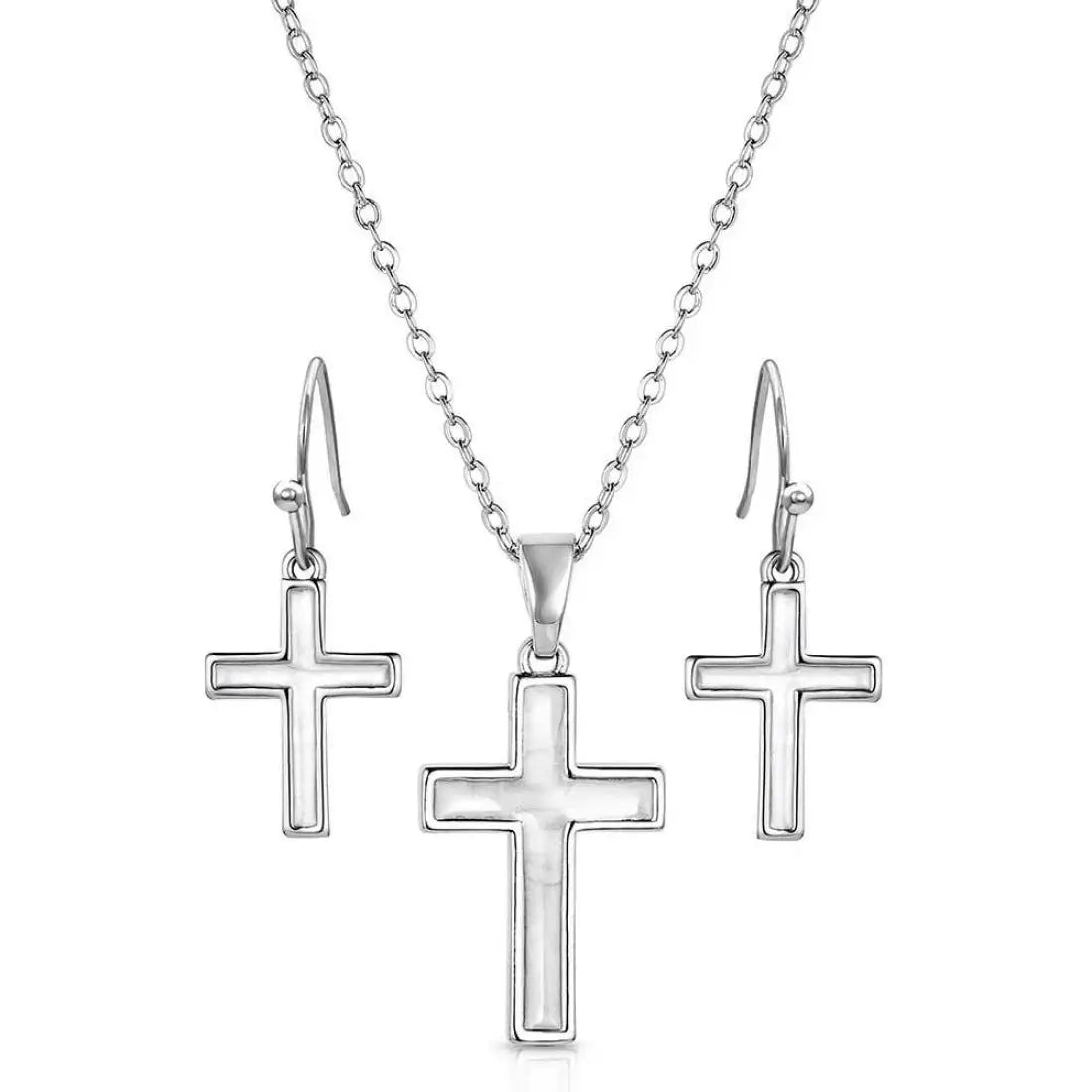 Montana Silversmiths Unwavering Devotion Cross Jewelry Set Jewelry