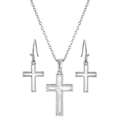 Montana Silversmiths Unwavering Devotion Cross Jewelry Set Jewelry