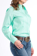 Load image into Gallery viewer, Cinch Women&#39;s Solid Sea Green Western Shirt
