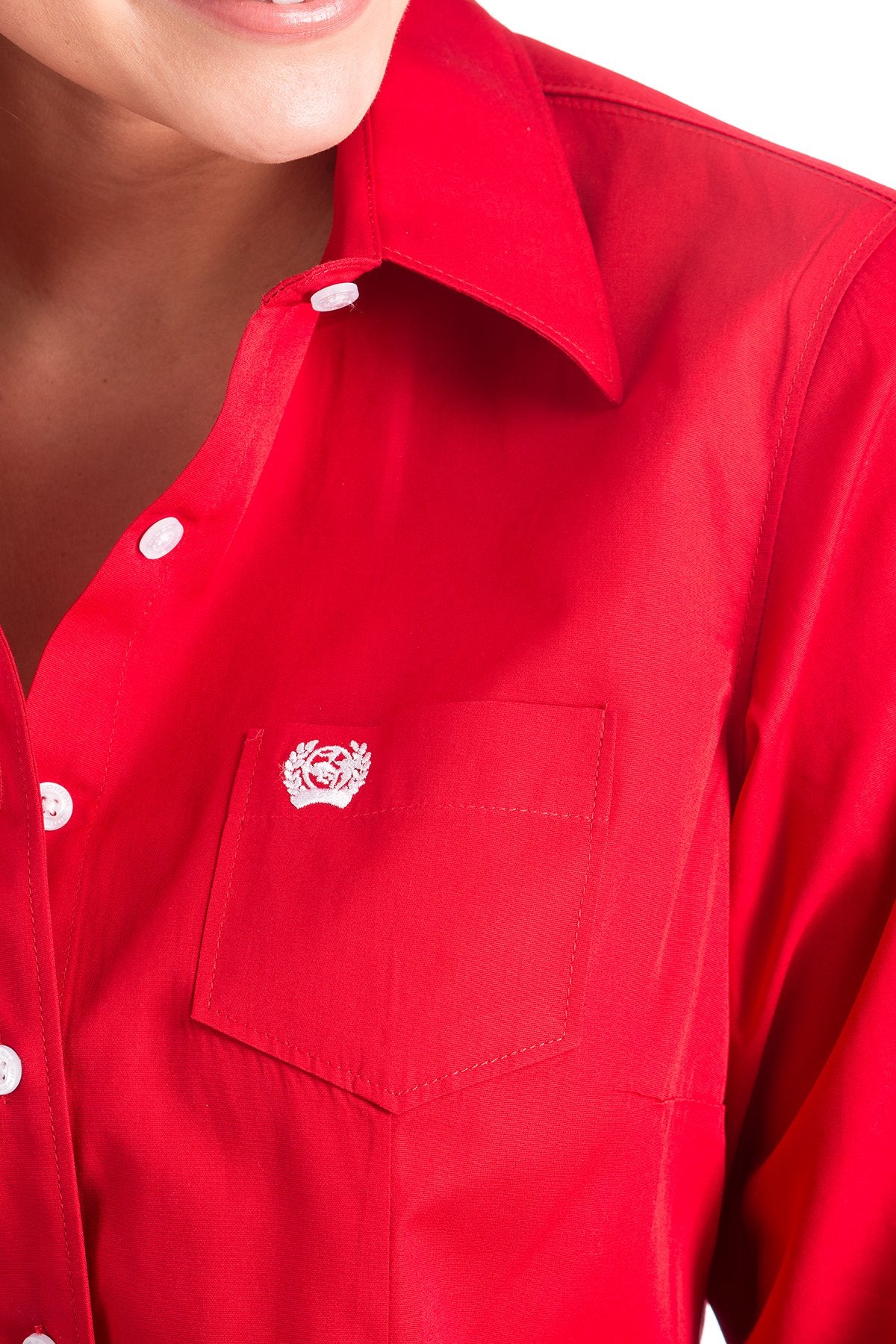 Cinch Women's Solid Red Western Shirt