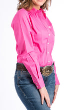 Load image into Gallery viewer, Cinch Women&#39;s Solid Hot Pink Western Shirt
