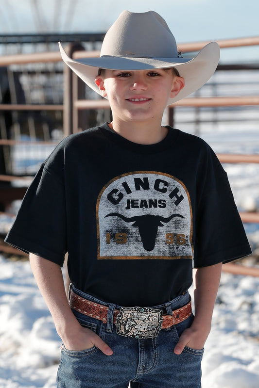 Cinch Boy's Navy 1996 Longhorn T-Shirt