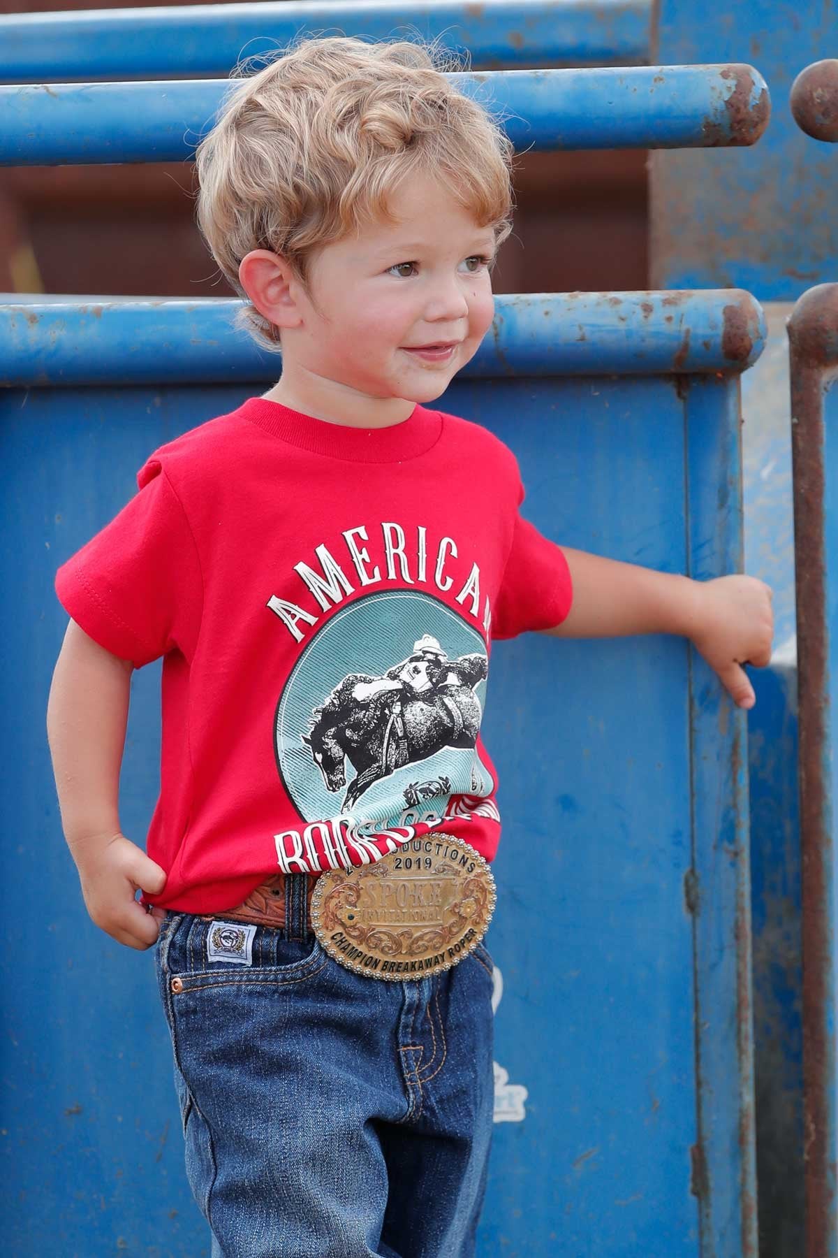 Cinch Boy's Toddler Red American Rodeo T-Shirt