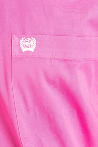 Cinch Men's Solid Hot Pink Western Shirt
