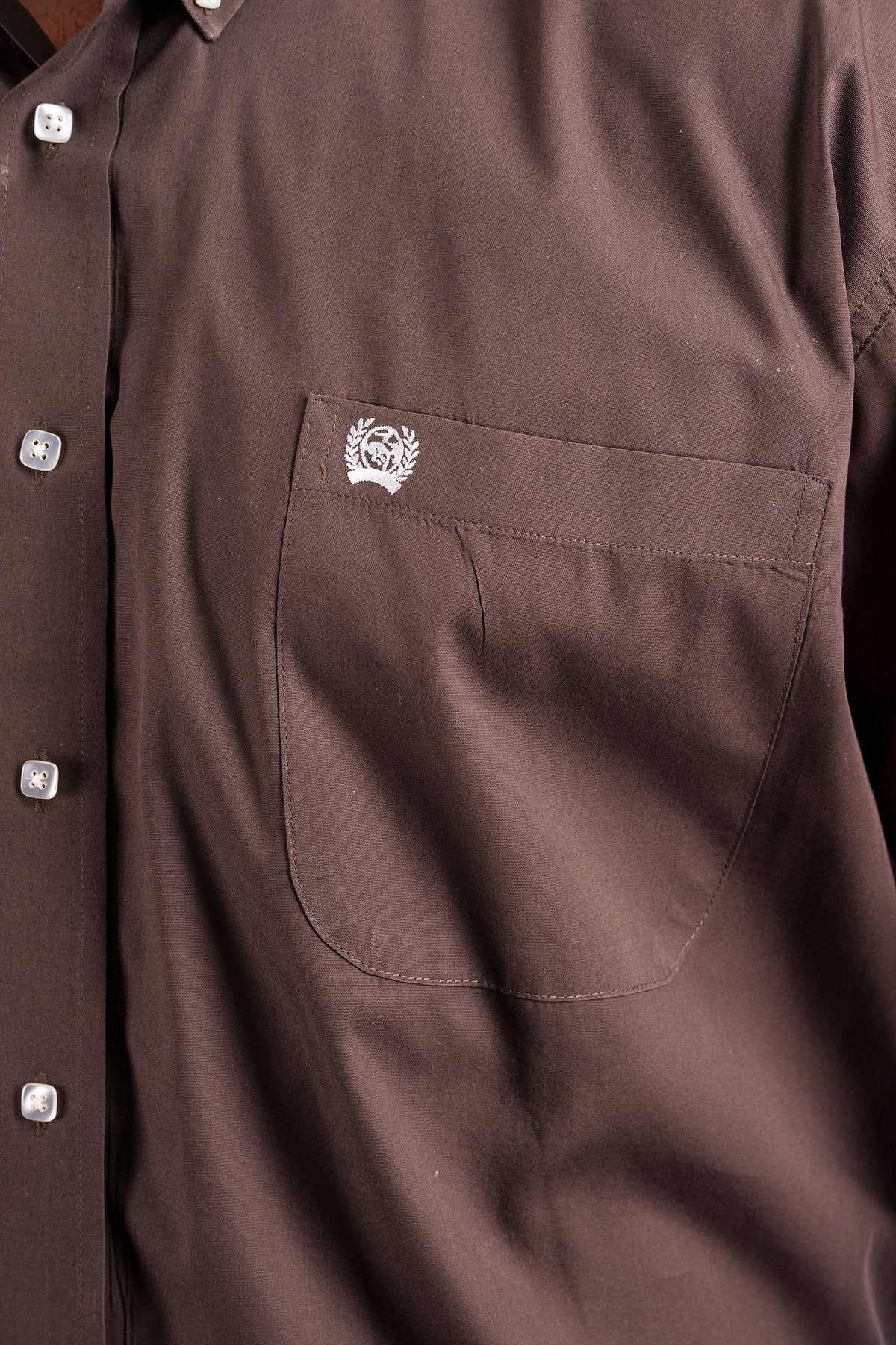 Cinch Men's Solid Brown Western Shirt