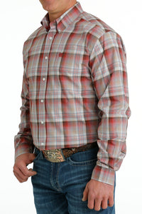 Cinch Men's Plaid Mulberry Western Shirt