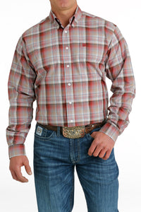 Cinch Men's Plaid Mulberry Western Shirt