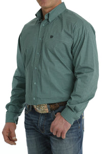 Cinch Men's Pine Green Tetrakis Geometric Western Shirt