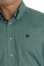 Load image into Gallery viewer, Cinch Men&#39;s Pine Green Tetrakis Geometric Western Shirt
