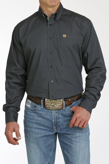 Cinch Men's Solid Charcoal Western Shirt