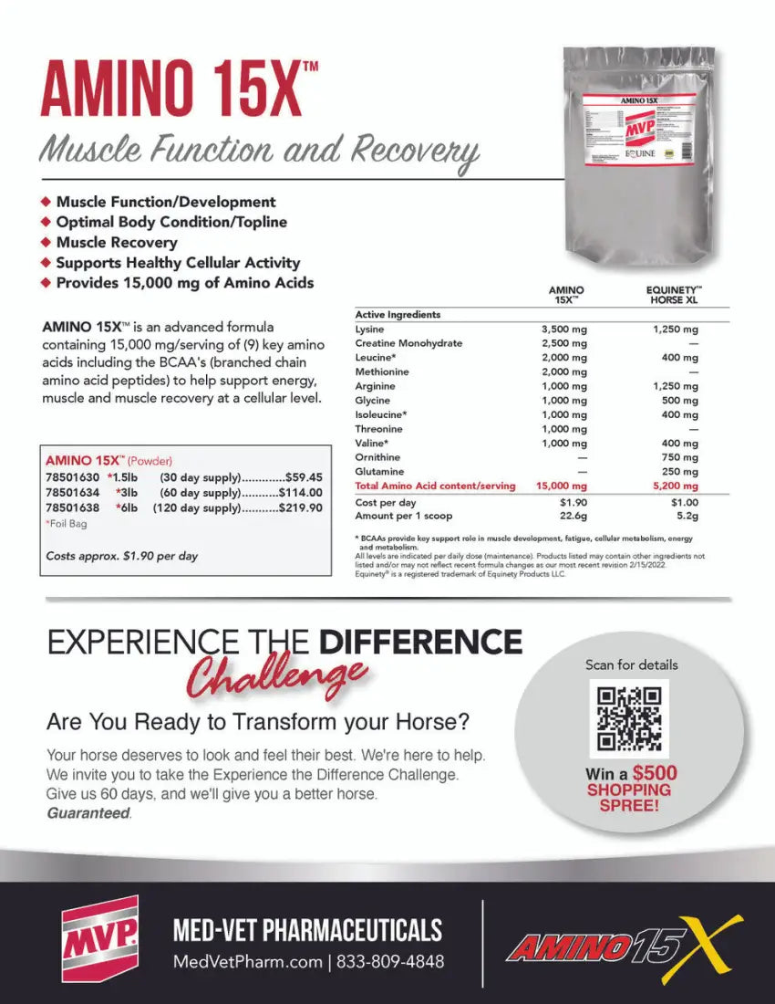 MVP Amino 15X Equine Supplement