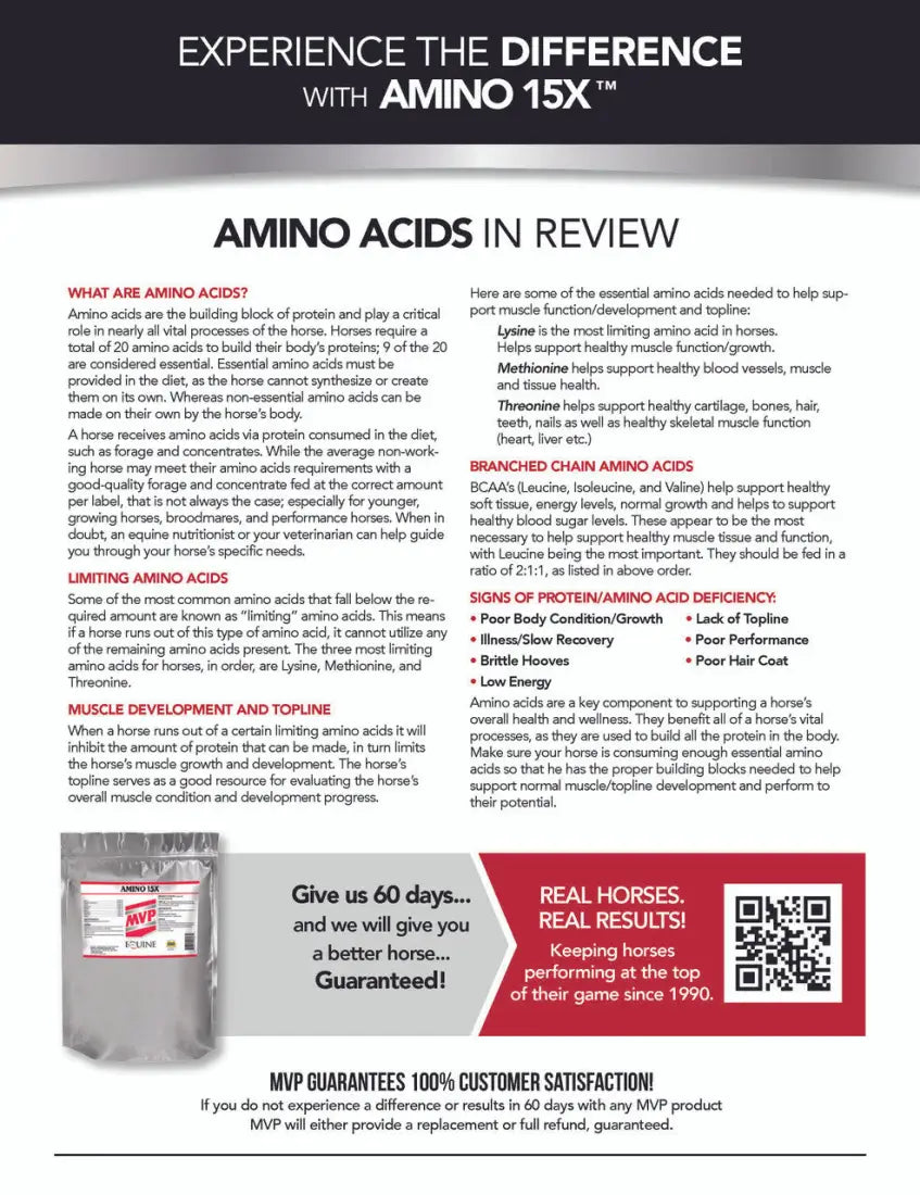 MVP Amino 15X Equine Supplement