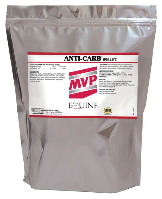 MVP Anti-Carb (Pellets) 5Ib (foil bag) - [40 days] Equine Supplement
