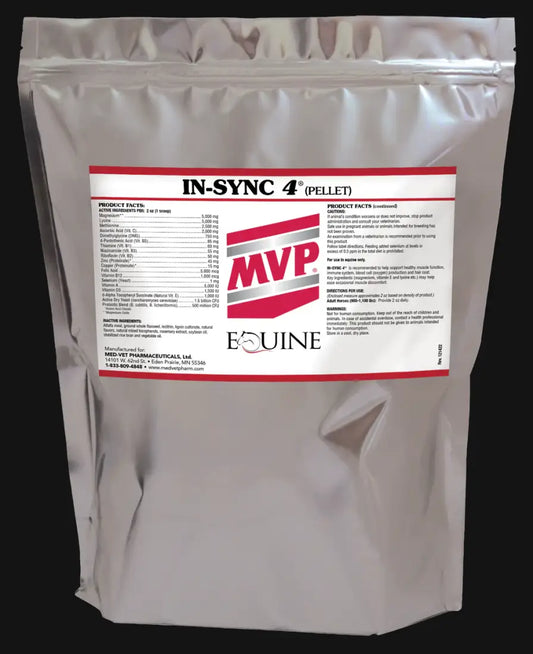MVP In-Sync 4 (Pellets) 4Ib (foil bag) - [32 days] Equine Supplement