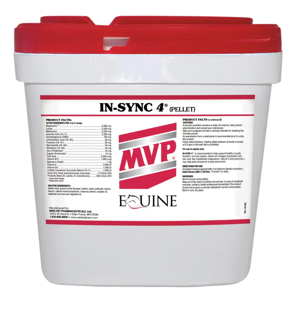 MVP In-Sync 4 (Pellets) 4Ib (foil bag) - [32 days] Equine Supplement