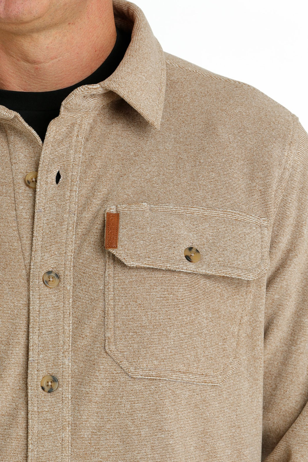 Cinch Men's Polar Fleece Caramel Shirt Jacket