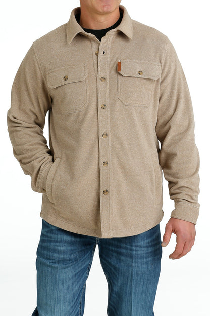 Cinch Men's Polar Fleece Caramel Shirt Jacket