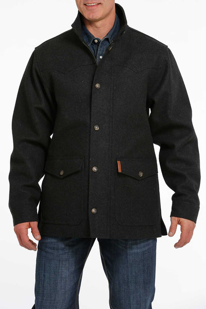 Cinch Men's Black Wooly Ranch Coat