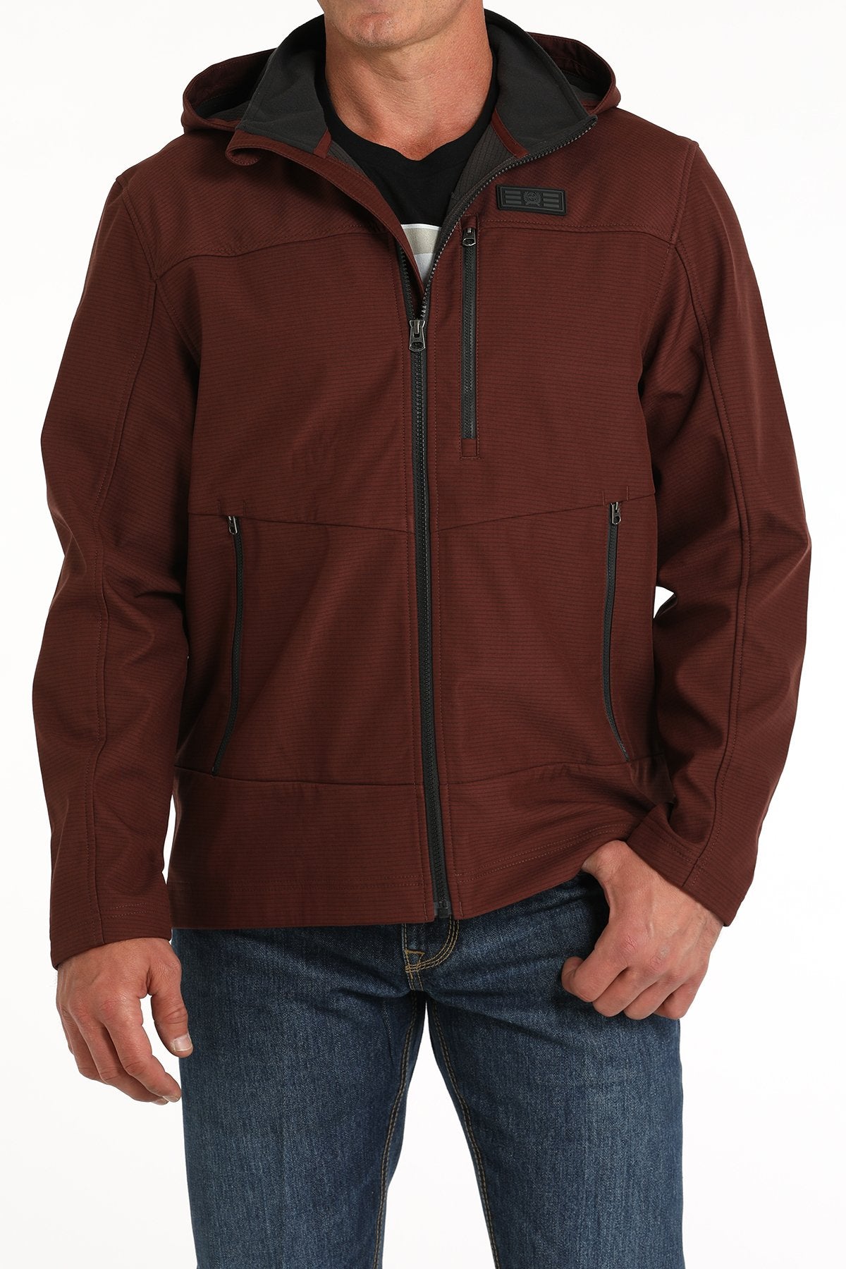 Cinch Men's Softshell Full Zip Bonded Hoodie