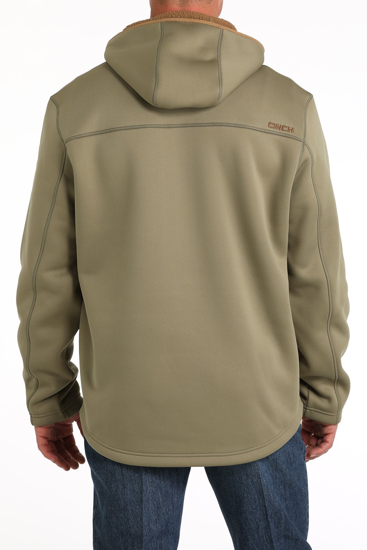 Cinch Men's Olive Patriarch ½ Zip Hoodie