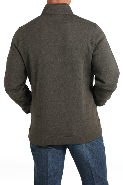 Cinch Men's Mud Brown ¼ Zip Pullover