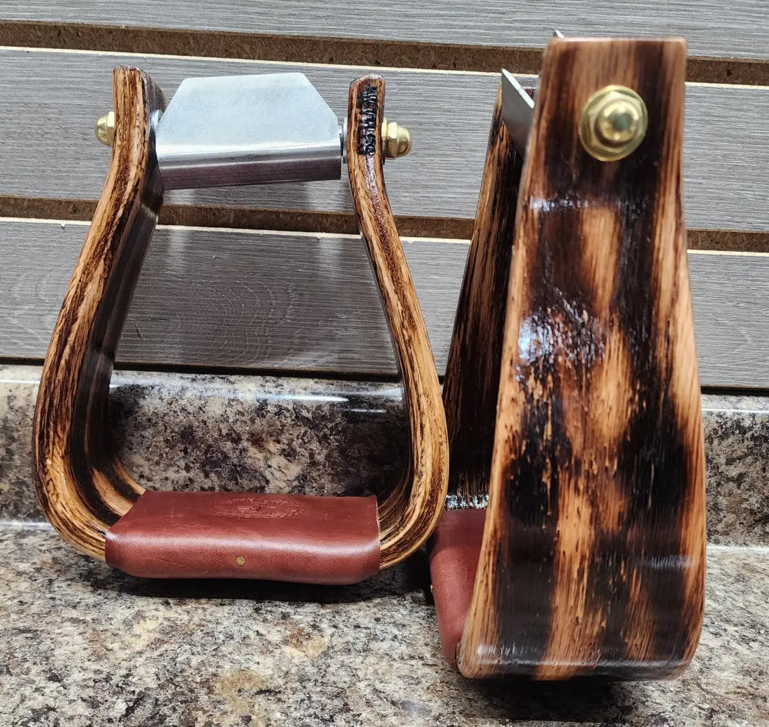 Nettles Stirrups ’Deep Roper’ - Regular 3’’ 3’’ / Rustic Wrangler / Leveler Stirrups