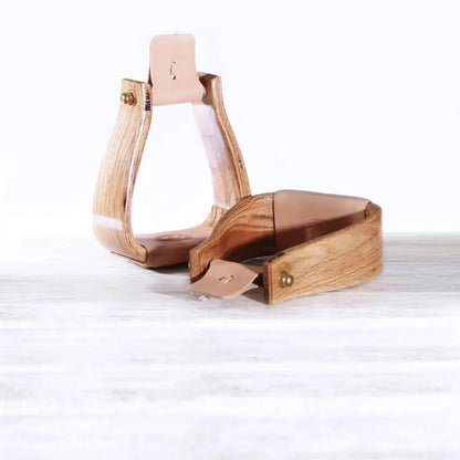 Nettles Stirrups ’Deep Roper’ - Regular 3’’ 3’’ / Varnish / None Stirrups