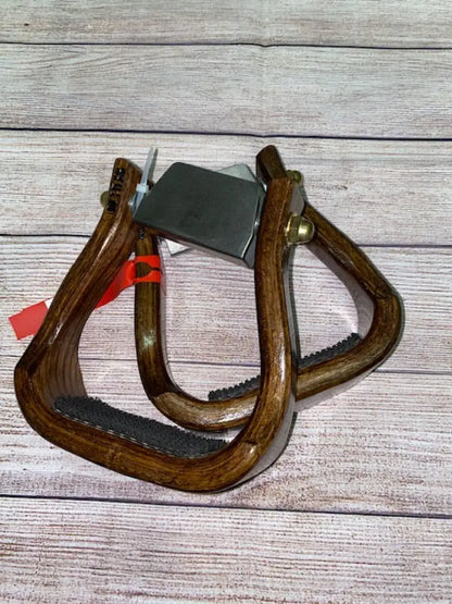 Nettles Stirrups ’The Barrel Racer’ - Petite 2’’ 2’’ / Cocoa / Leveler Stirrups