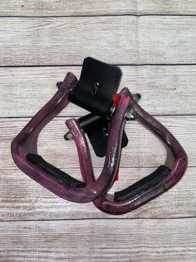 Nettles Stirrups ’The Barrel Racer’ - Petite 2’’ 2’’ / Purple & Black / None Stirrups