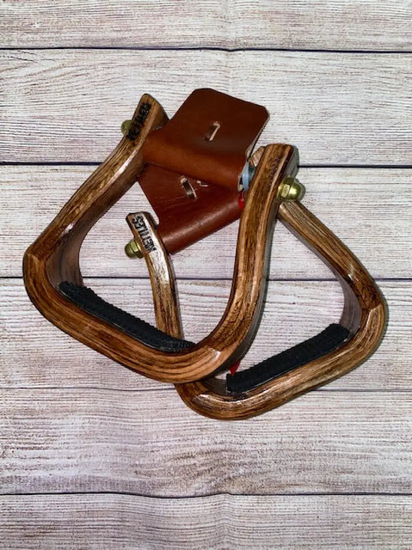 Nettles Stirrups ’The Barrel Racer’ - Petite 2’’ 2’’ / Rustic Wrangler / None Stirrups