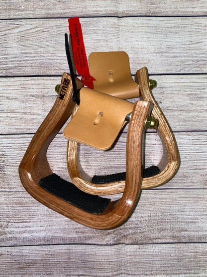 Nettles Stirrups ’The Barrel Racer’ - Petite 2’’ 2’’ / Varnish / None Stirrups