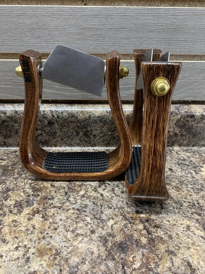 Nettles Stirrups ’The Barrel Racer’ - Regular 2’’ 2’’ / Cherry / Leveler Stirrups