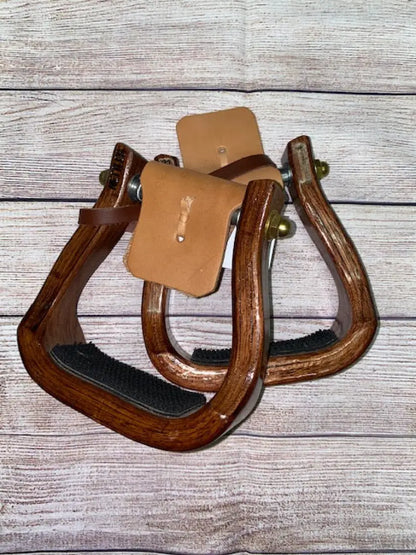 Nettles Stirrups ’The Barrel Racer’ - Regular 2’’ 2’’ / Cocoa / None Stirrups