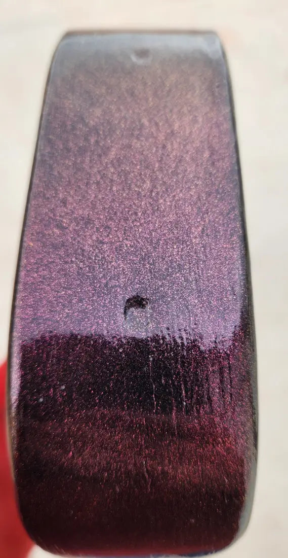 Nettles Stirrups ’The Barrel Racer’ - Regular 2’’ 2’’ / Glitter Blackened & Painted Purple / None Stirrups