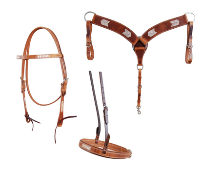 Oxbow "Nevada Collection" with Rawhide Weaving Tack Set