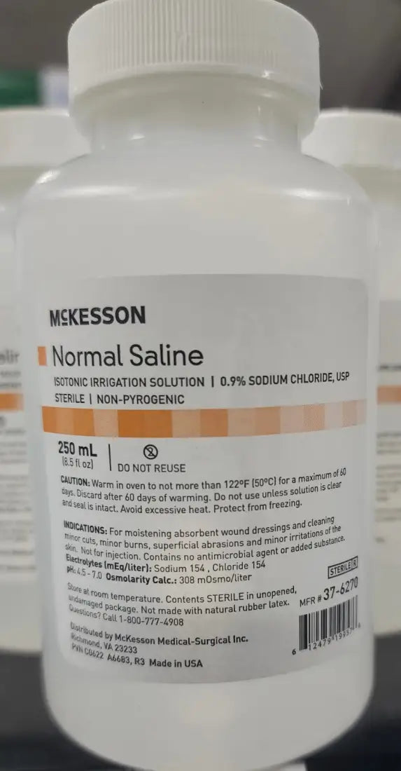 Normal Saline Solution 0.9% 250 ml Horse Therapy