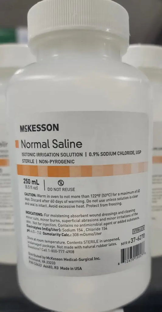 Normal Saline Solution 0.9% 250 ml Horse Therapy