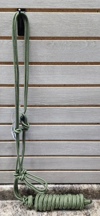 Oxbow Nylon Rope Halter with Lead Olive Halter