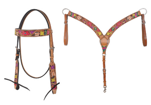 Rafter T Tack Set - Hand Painted Floral