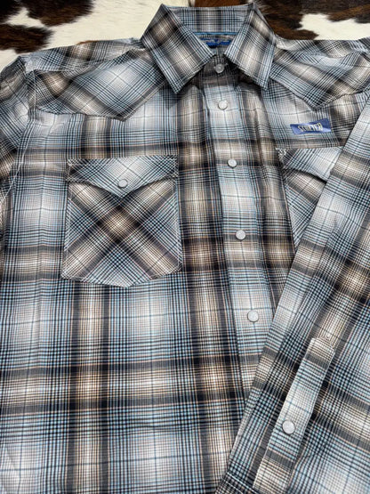 Panhandle Men’s Camel Plaid Western Shirt Medium Men’s Western