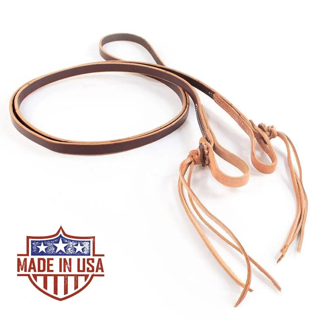 Patrick Smith Latigo Two-Tone Pineapple Knot Roping Rein - Thumbnail 4